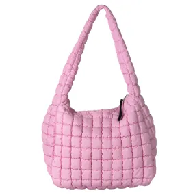 GZ-4171 Puffer Quilted Handbag Pink