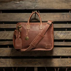 Hank Leather Satchel in Cognac by Will Leather Goods