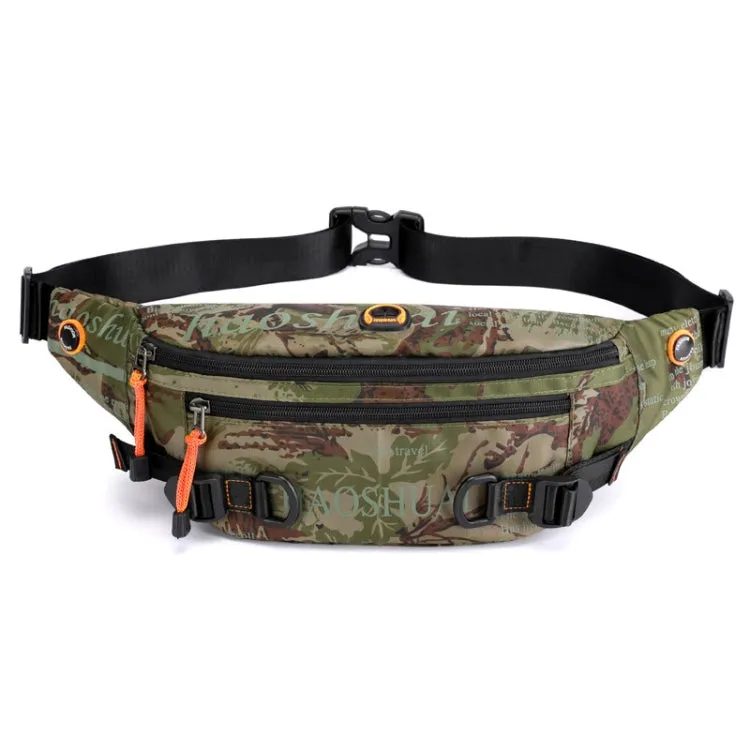 HAOSHUAI 5132 Outdoor Men Waist Bag Sports Running Chest Bag(Camouflage)