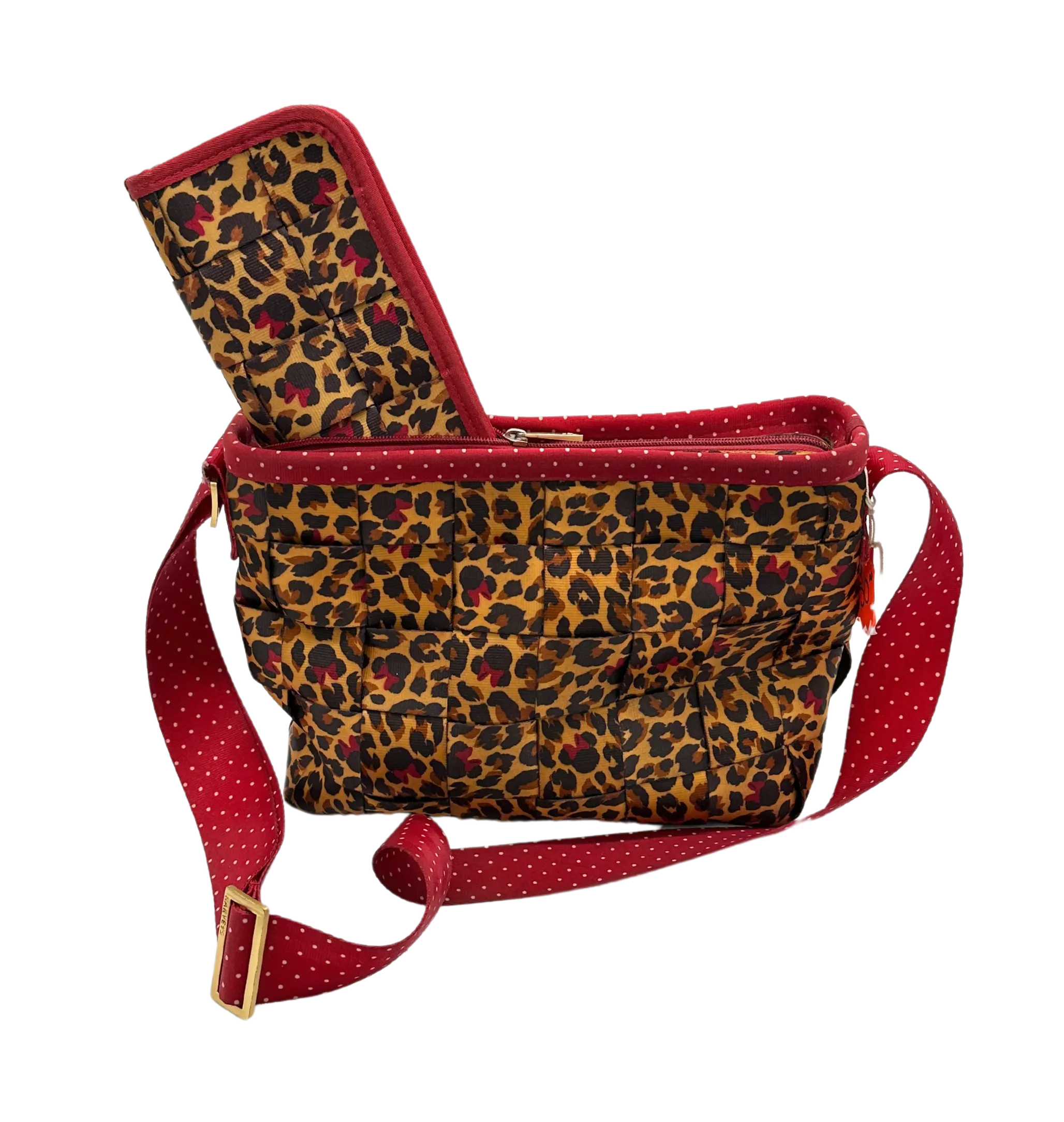 Harvey's Minnie Leopard Boxy Seatbelt Bag and Wallet