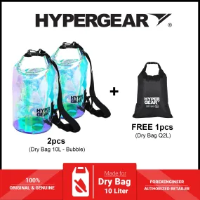 HyperGear 10L Dry Bag - Bubble ( 2pcs )   FREE ( 1pcs ) Dry Bag Q2L ( Barcode: 301158   30111 )