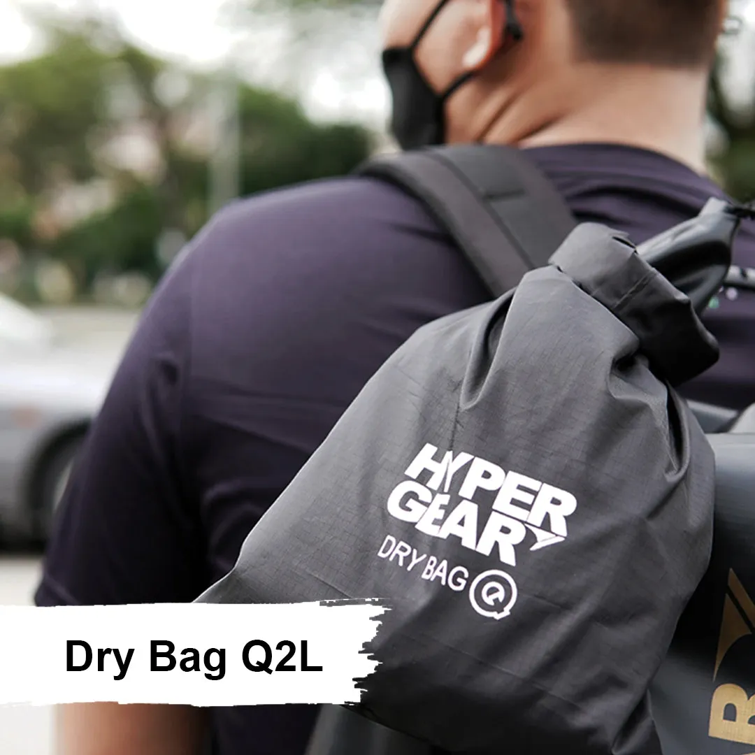 HyperGear 10L Dry Bag Mix - Smokey Black ( 1pcs ) & Bubble ( 1pcs )   FREE ( 1pcs ) Dry Bag Q2L ( Barcode: 301150   301158   30111 )