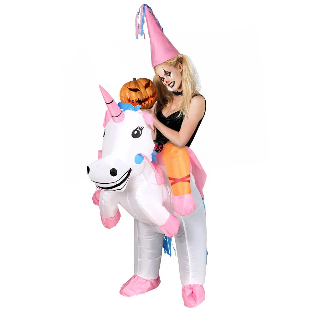 Inflatable Water-Resistant Unicorn Costume Adult Suit