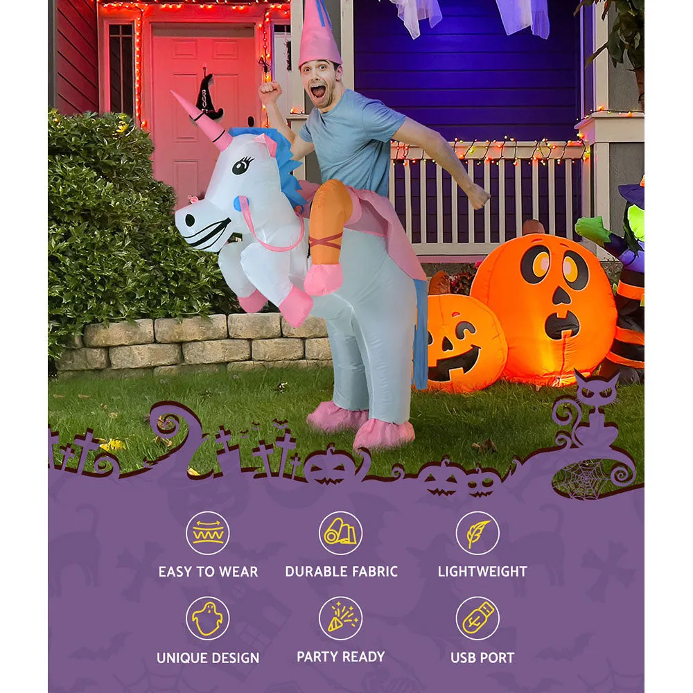 Inflatable Water-Resistant Unicorn Costume Adult Suit