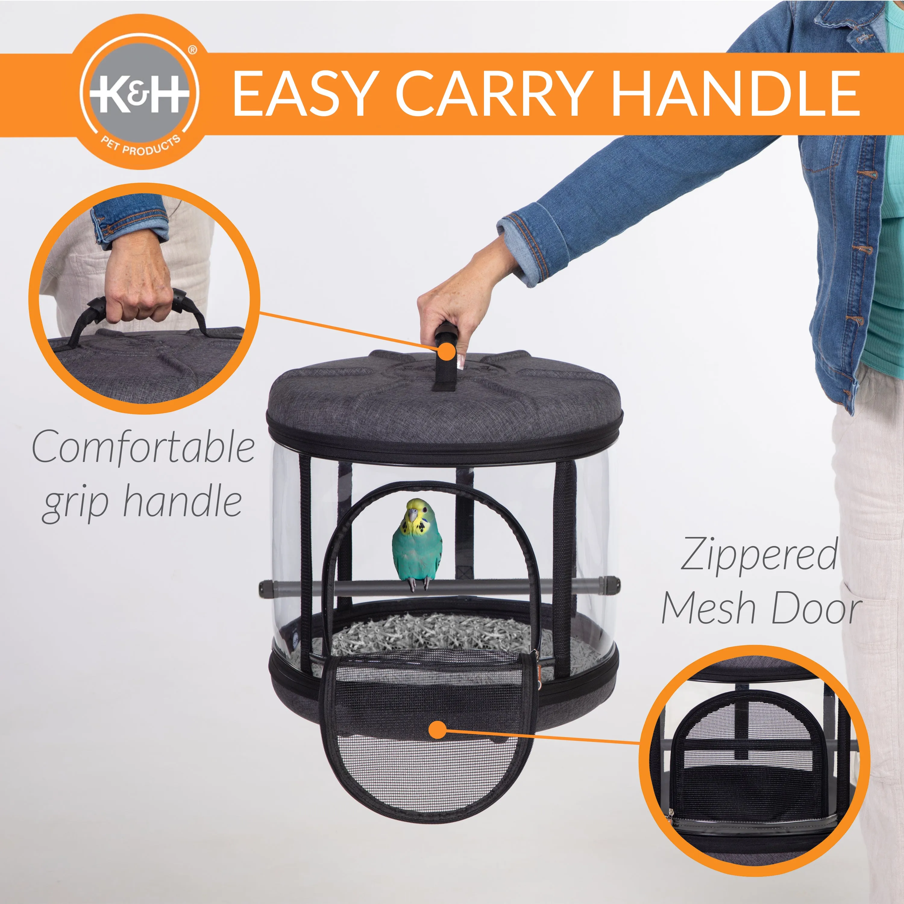 K&H Mod Bird Carrier Travel Cage