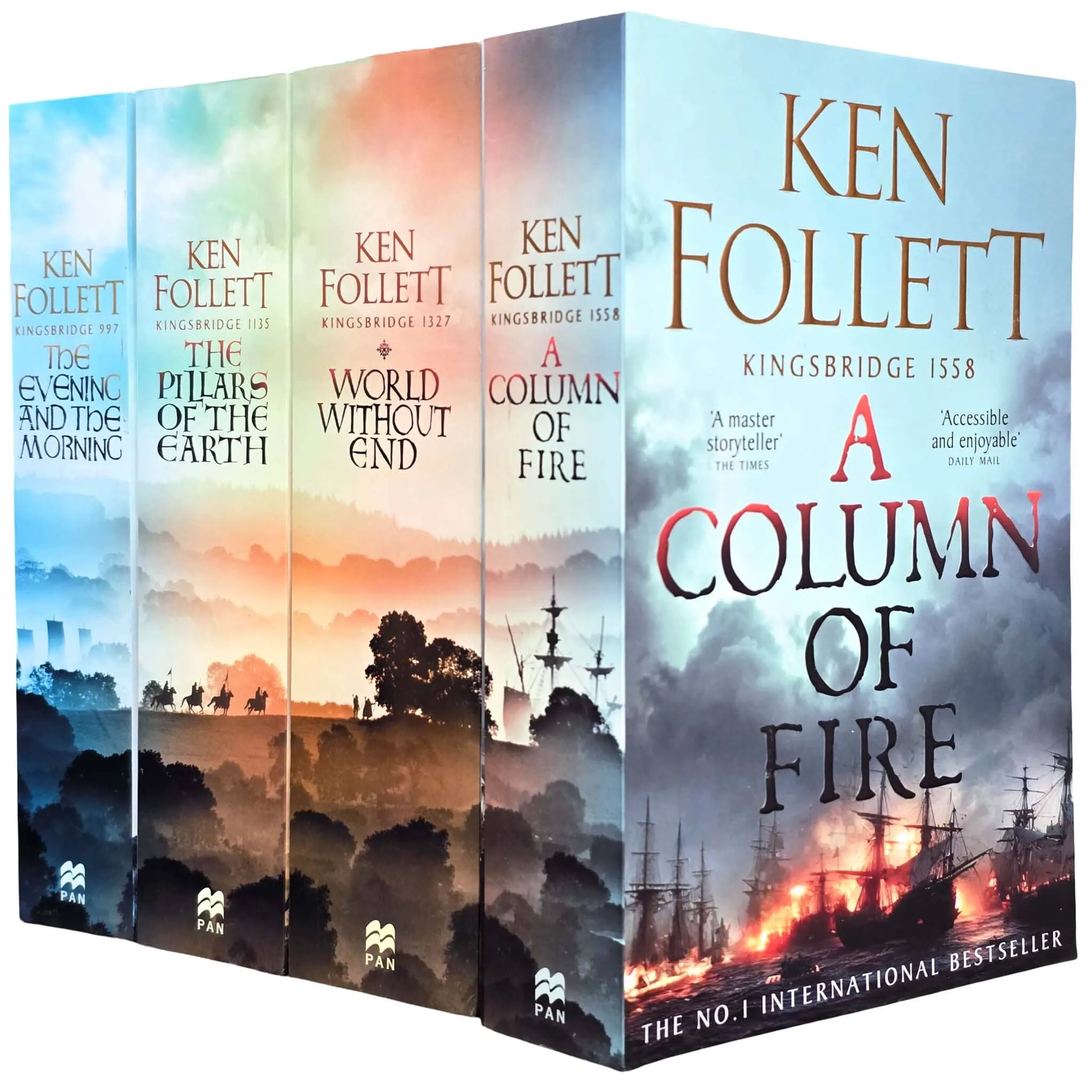 Kingsbridge Series by Ken Follett 4 Books Collection Set - Fiction - Paperback