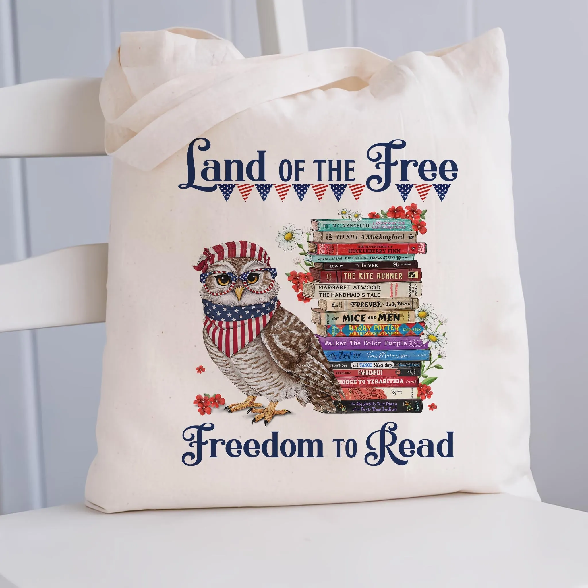 Land Of The Free Book Lovers Gift TBW531