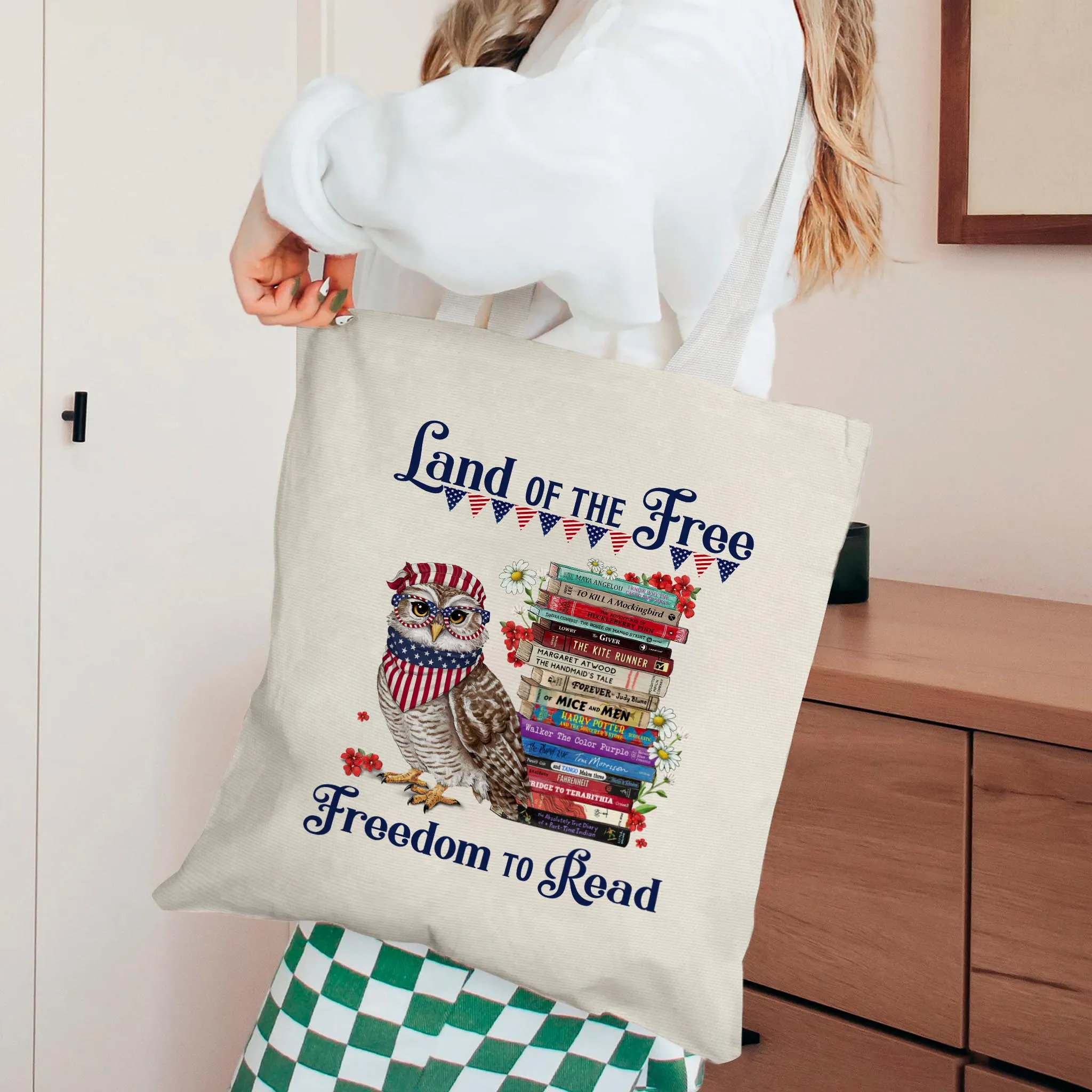 Land Of The Free Book Lovers Gift TBW531