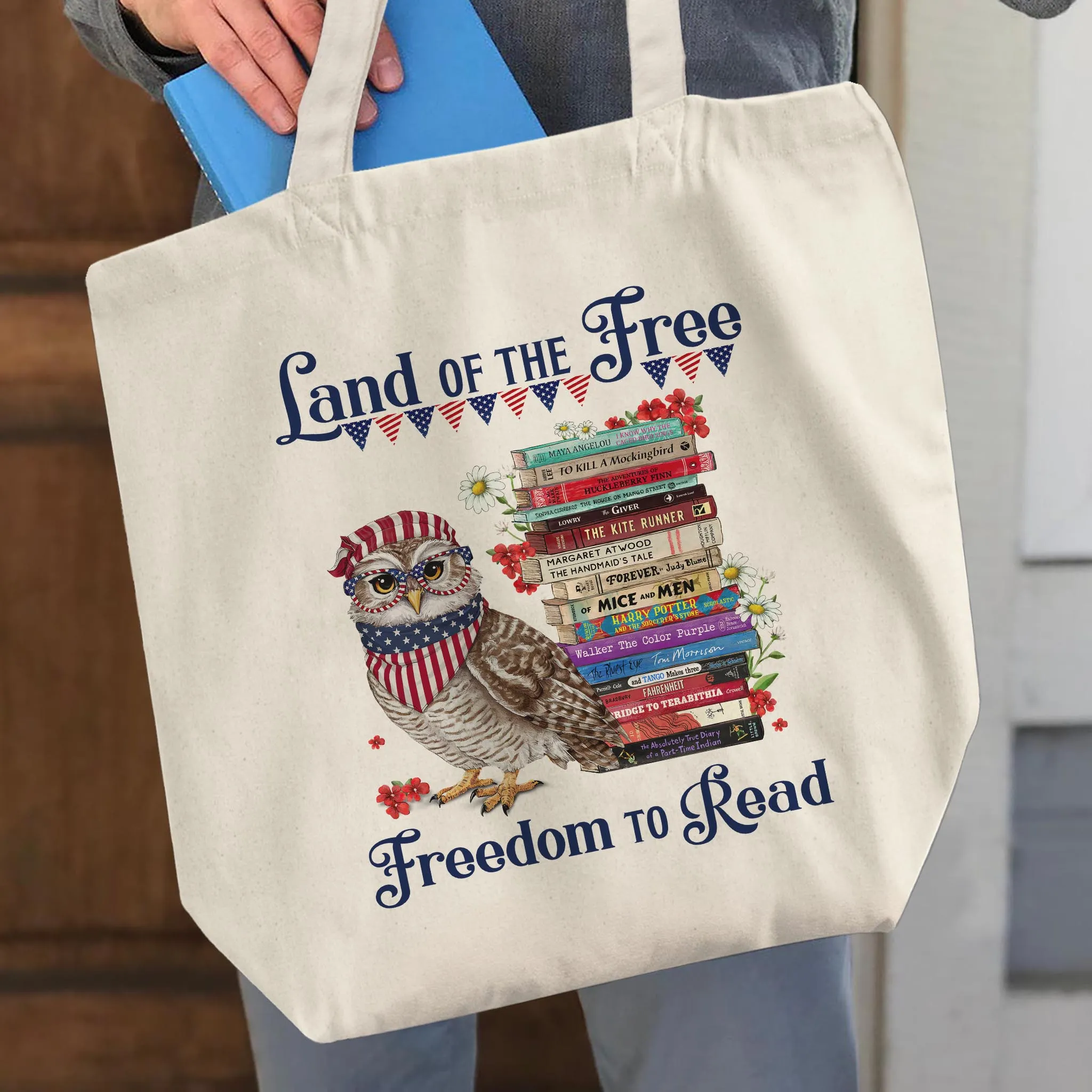 Land Of The Free Book Lovers Gift TBW531