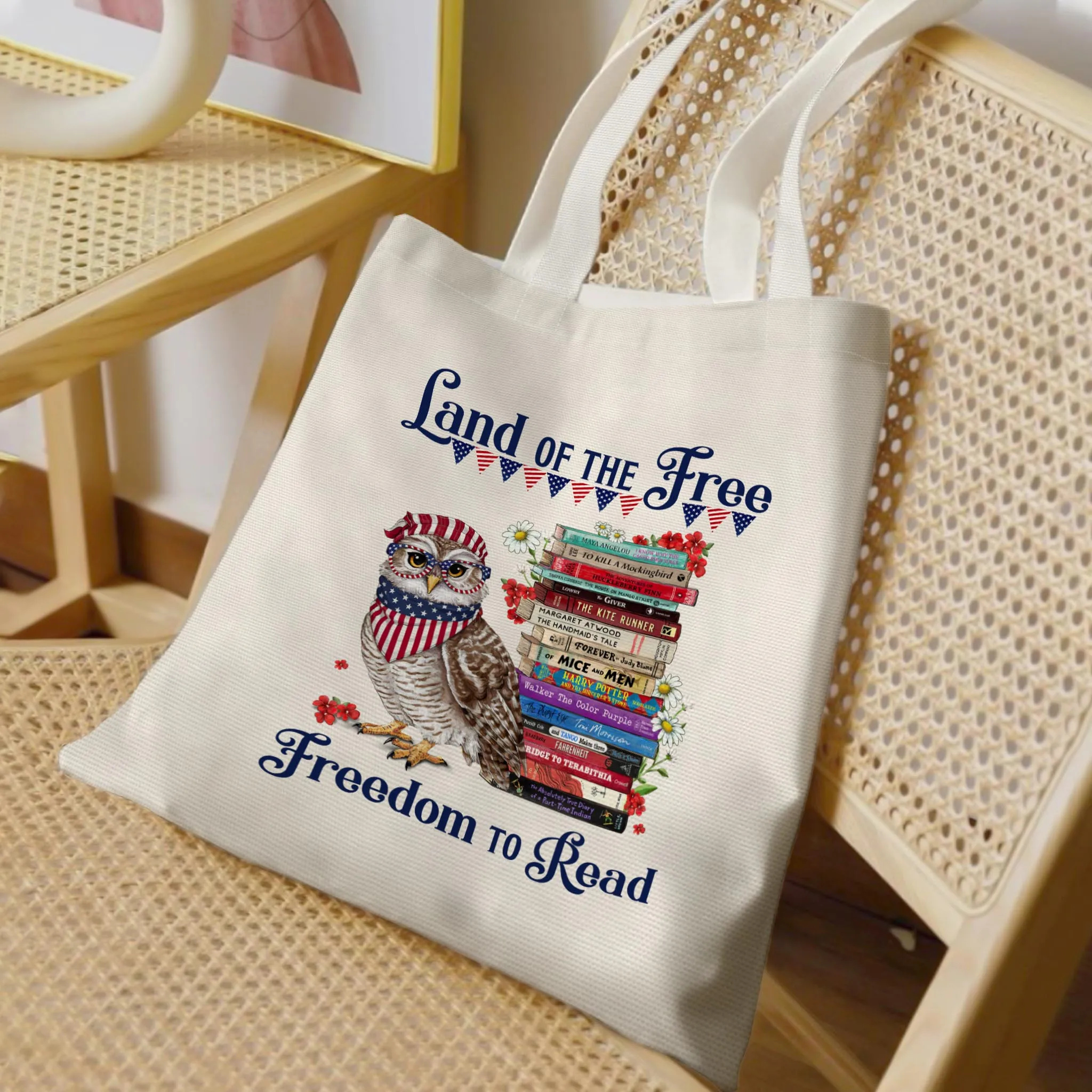 Land Of The Free Book Lovers Gift TBW531