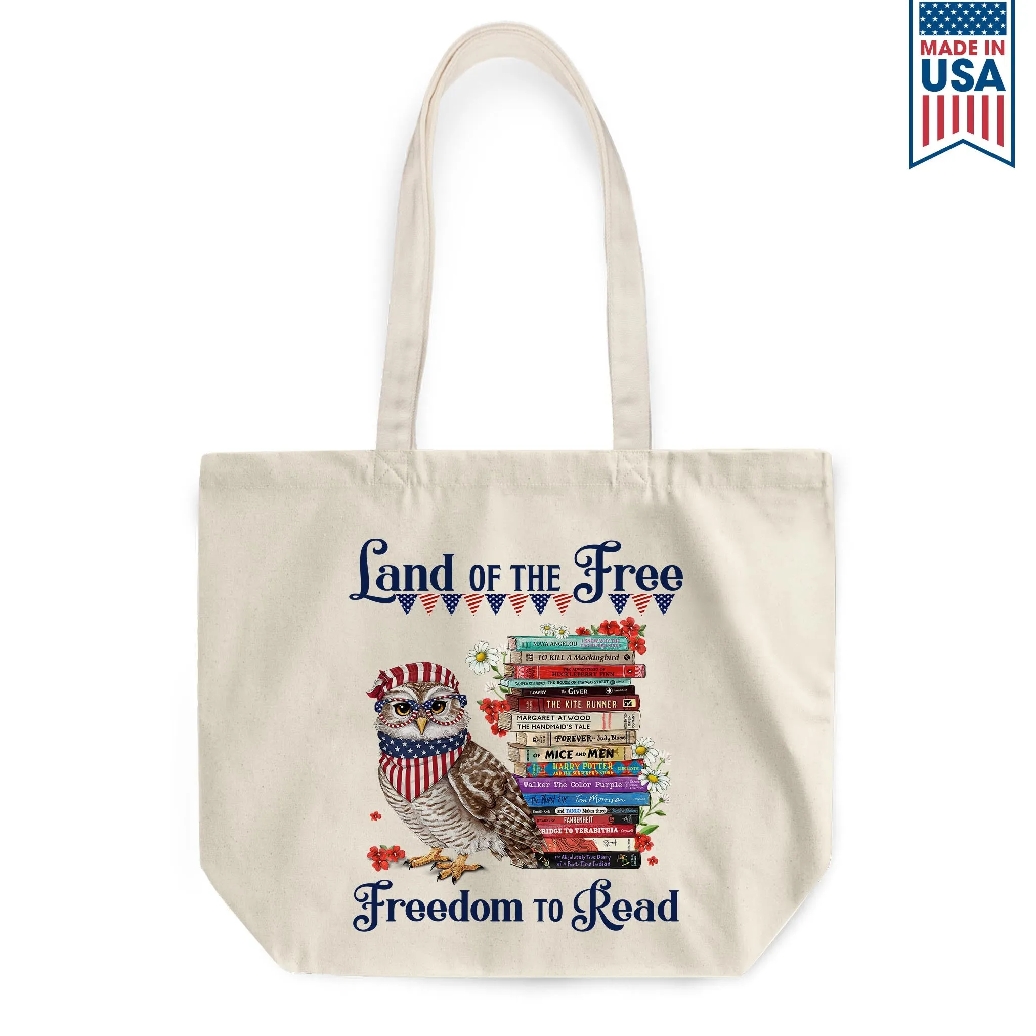 Land Of The Free Book Lovers Gift TBW531