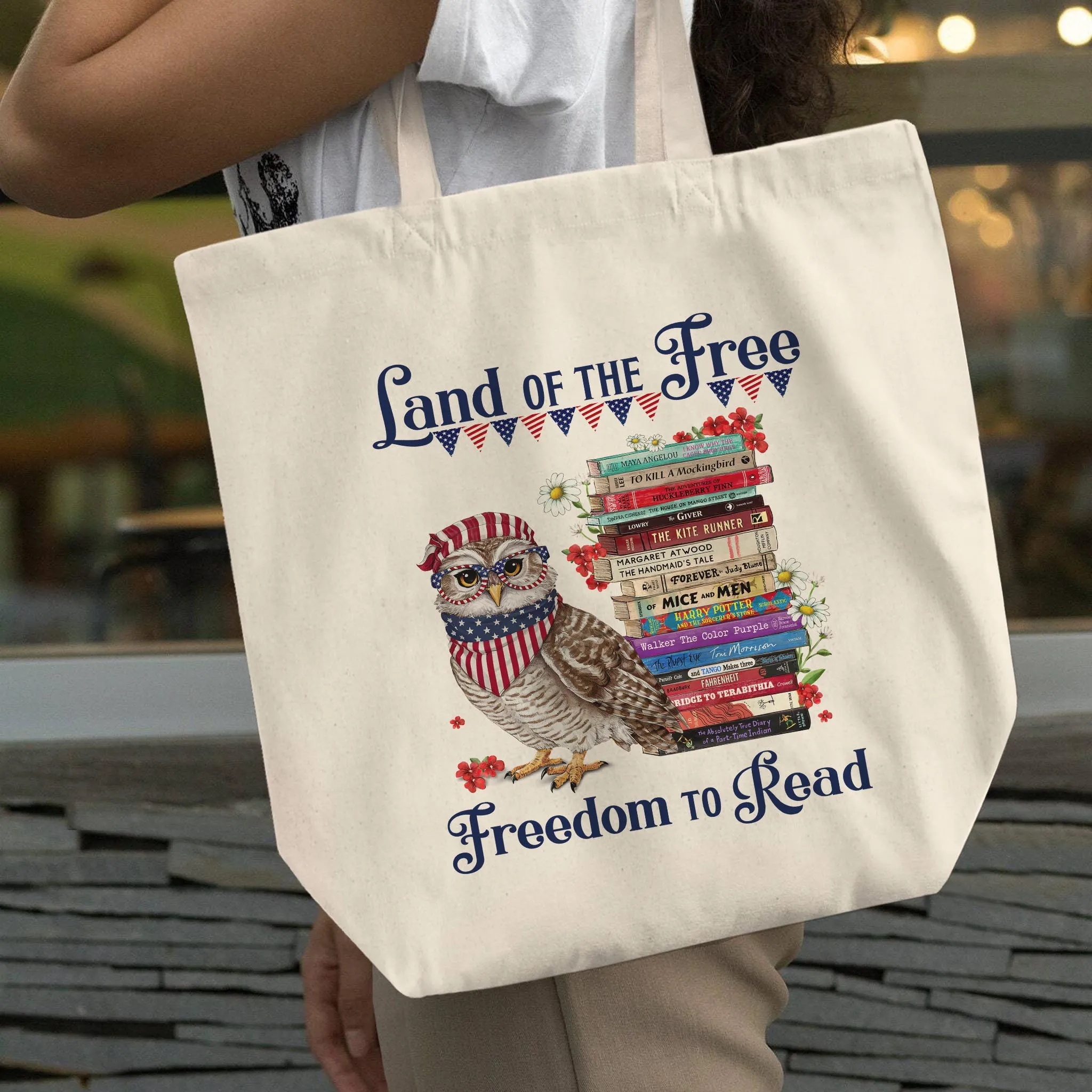 Land Of The Free Book Lovers Gift TBW531