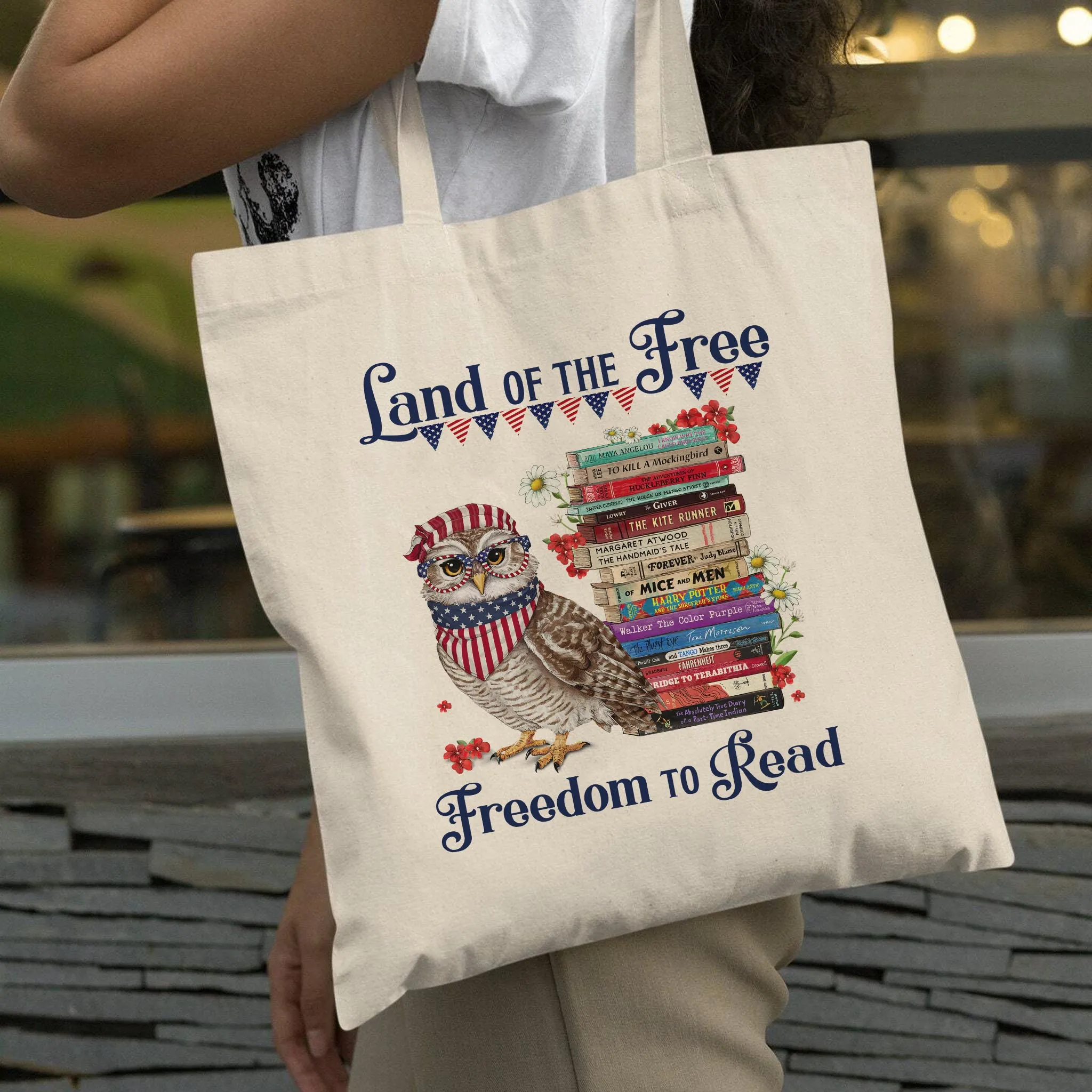 Land Of The Free Book Lovers Gift TBW531