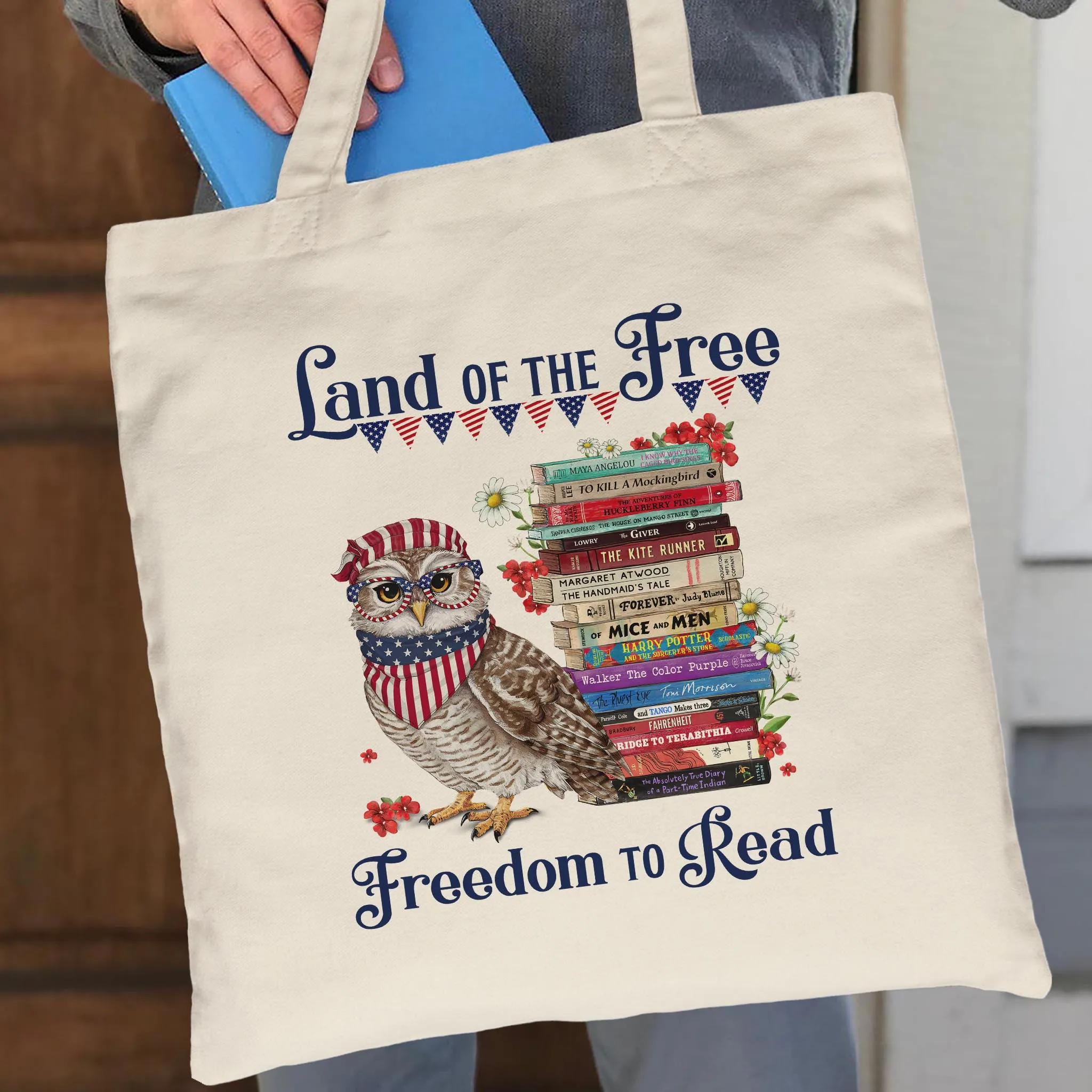 Land Of The Free Book Lovers Gift TBW531