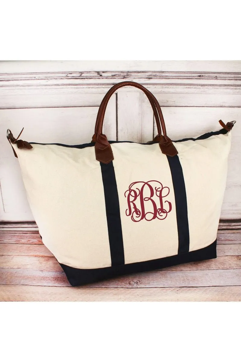 Large Canvas Weekender Bag