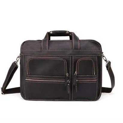 Leather Business Bag Retro Shoulder Bag High-capacity Handbags For Men B11068