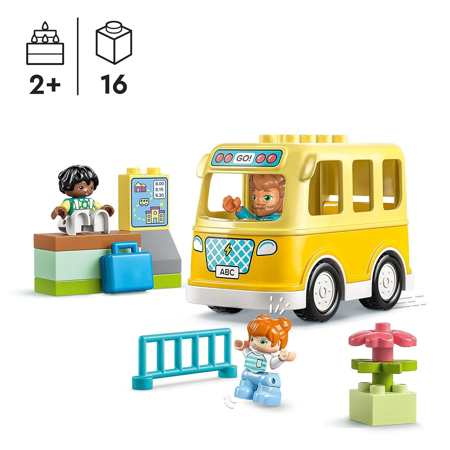 LEGO DUPLO Town The Bus Ride Building Kit for Ages 2 