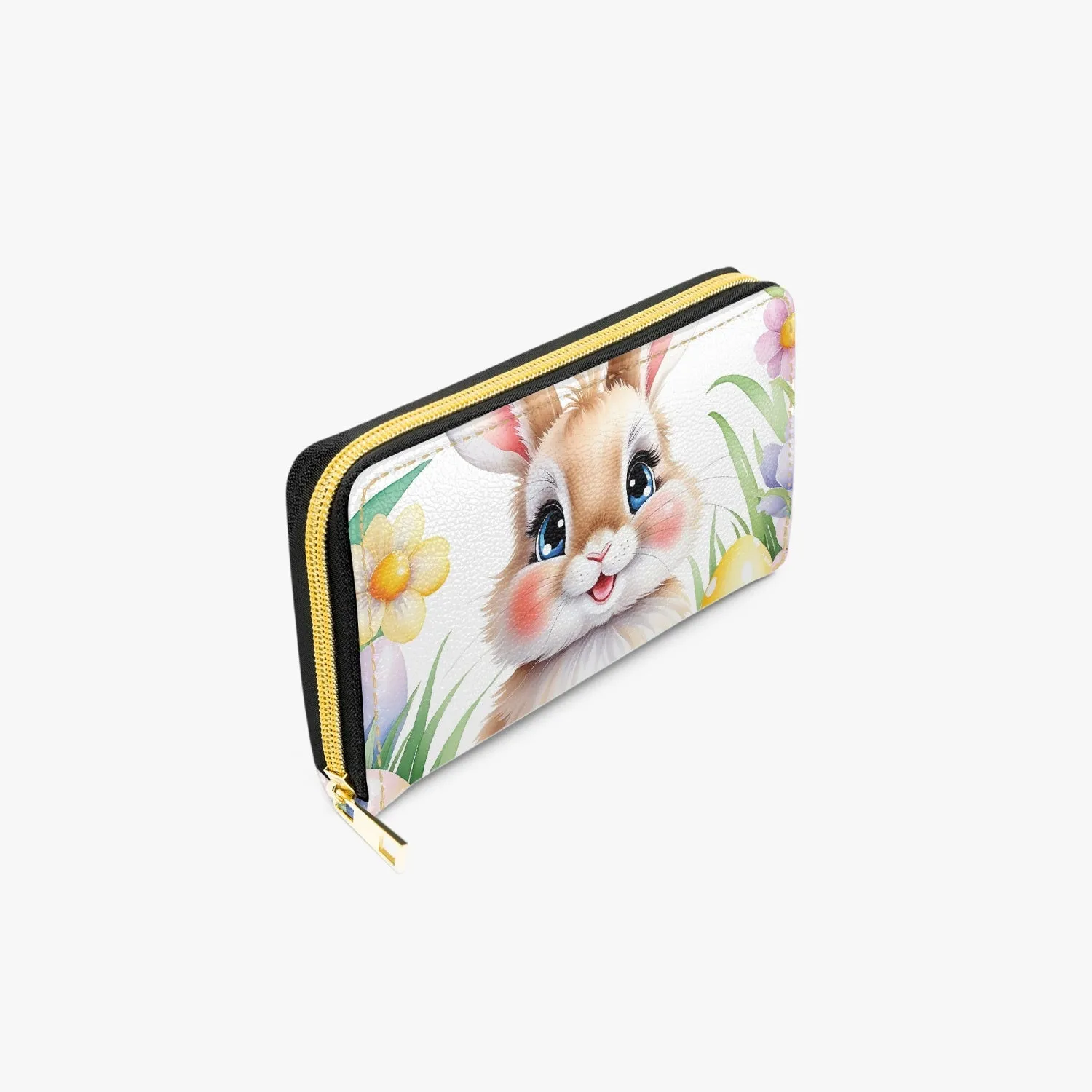 Long Type Zipper Purse, Easter, Rabbit, awd-651