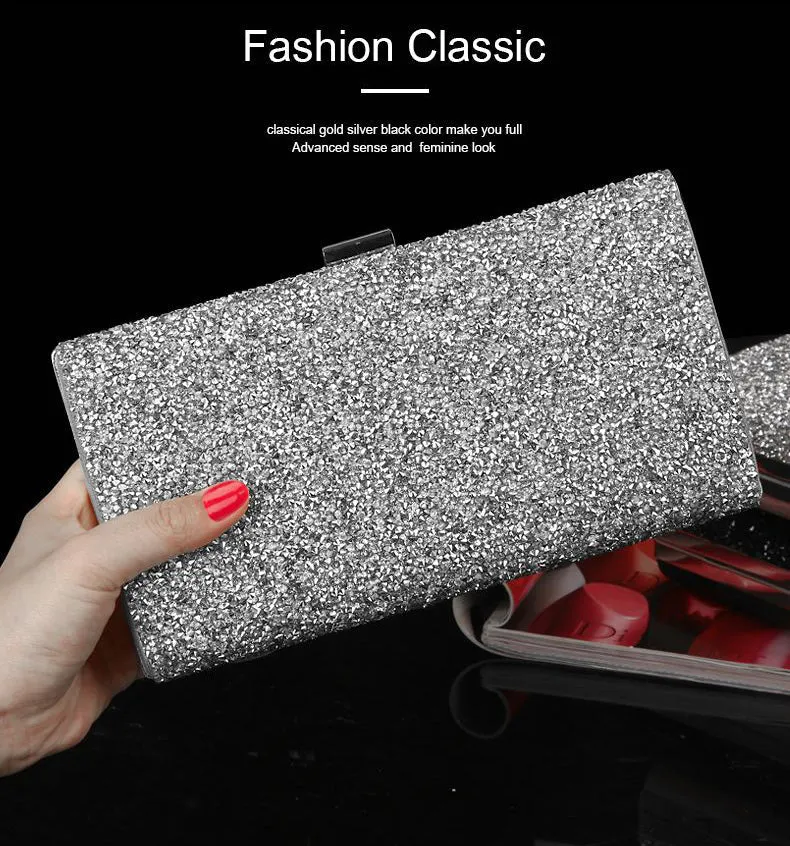 Luxy Moon Sequin Evening Bag Female Diamond Clutch