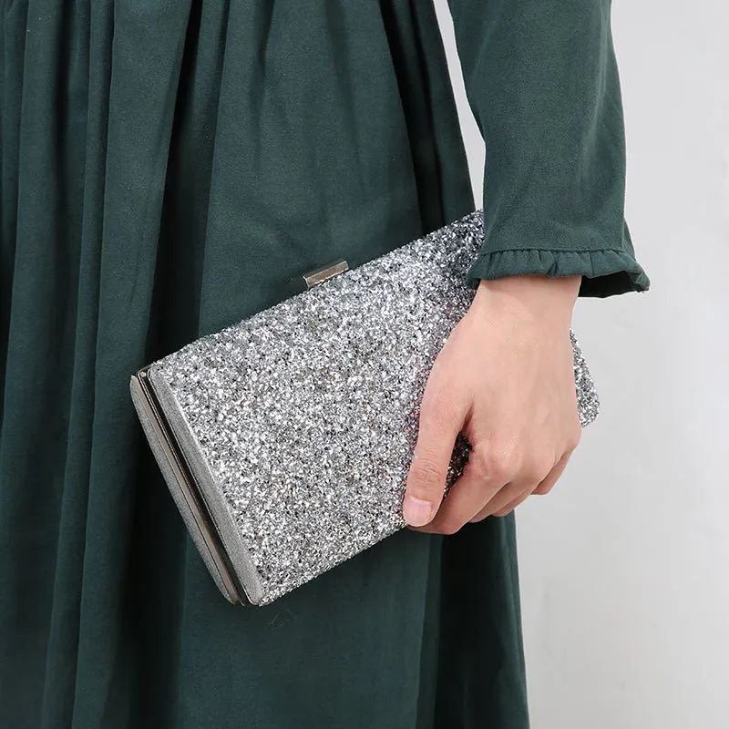 Luxy Moon Sequin Evening Bag Female Diamond Clutch