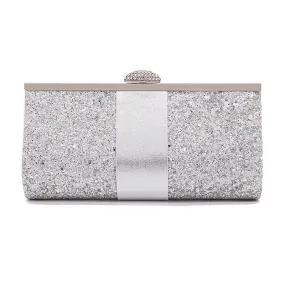 Luxy Moon Women's Wedding Clutch Purse and Handbag Sequin Diamond Evening Bag