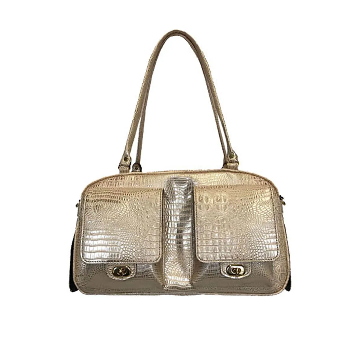 Marlee Pet Carrier - Gold Croco