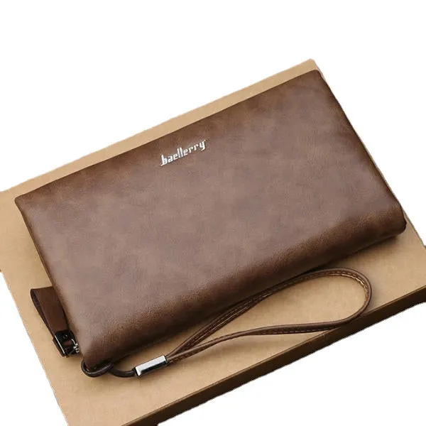 Men Multifunctional Long Business Wallet Phone Bag Clutch