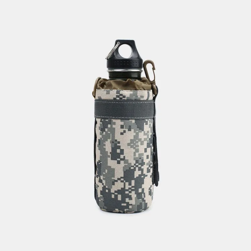 Men Nylon Camouflage Sport Outdoor Water Bottle Case Bag Waist