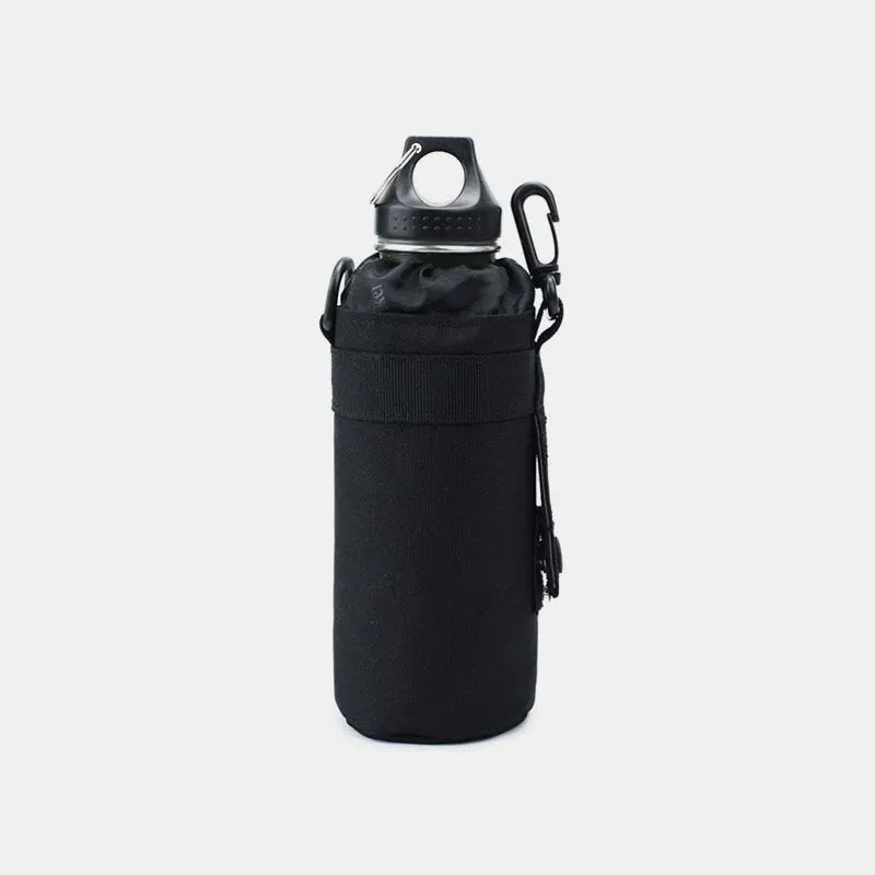 Men Nylon Camouflage Sport Outdoor Water Bottle Case Bag Waist