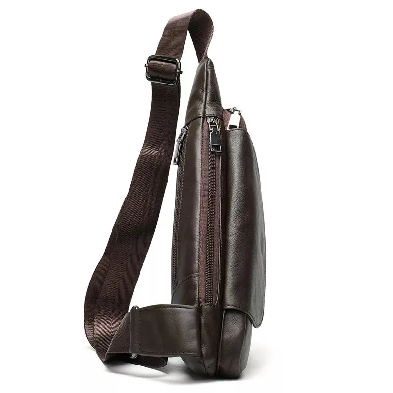 Men's Leather Sling Bag