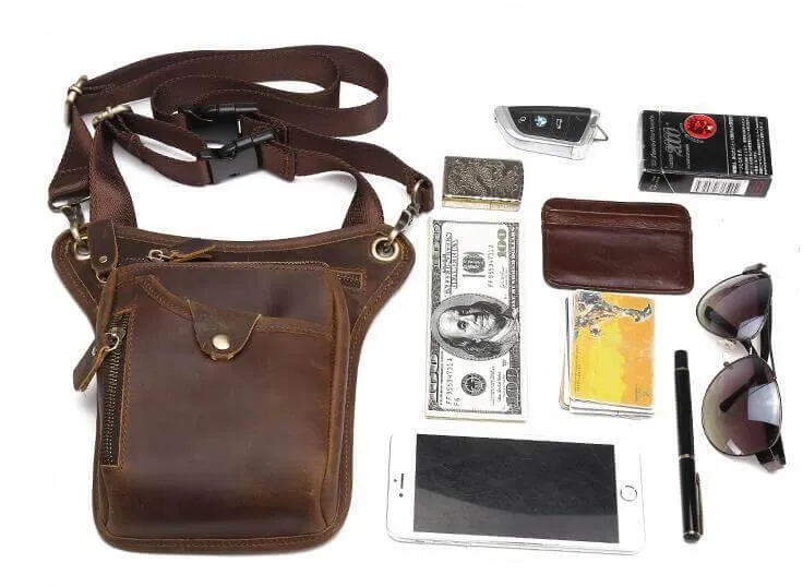 Men's Shoulder Messenger Leather Bag