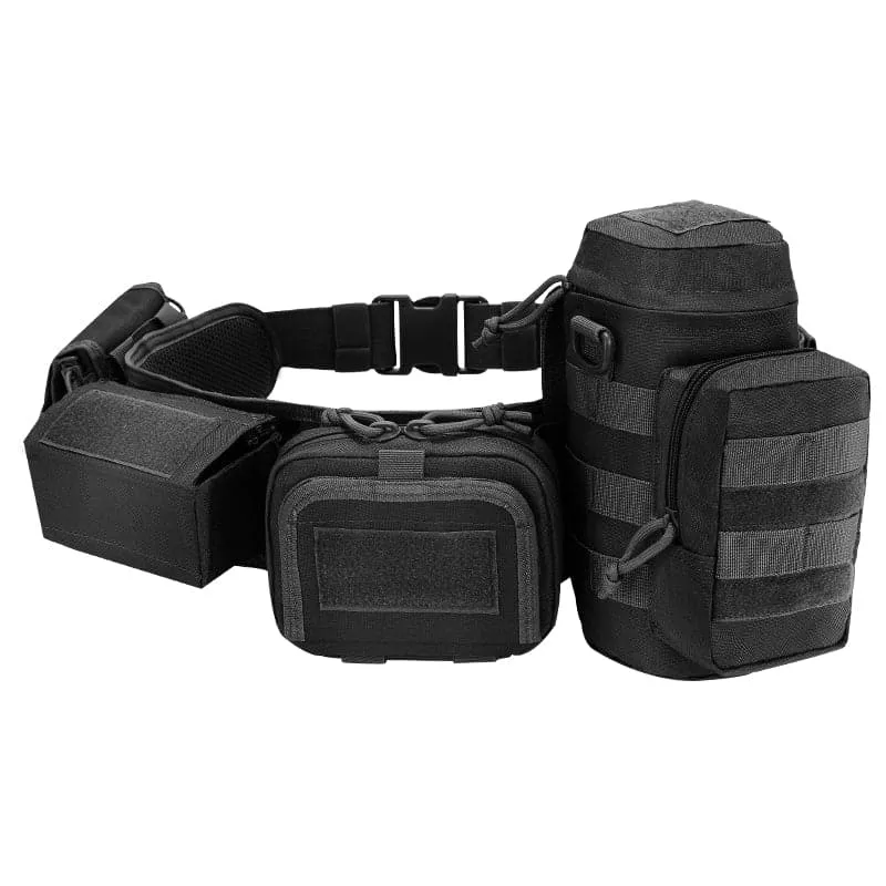 Military Padded Belt 1000D Nylon Molle Waist Combat Bag