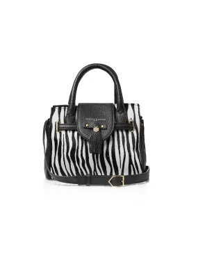 Mini Windsor Handbag - Zebra Haircalf