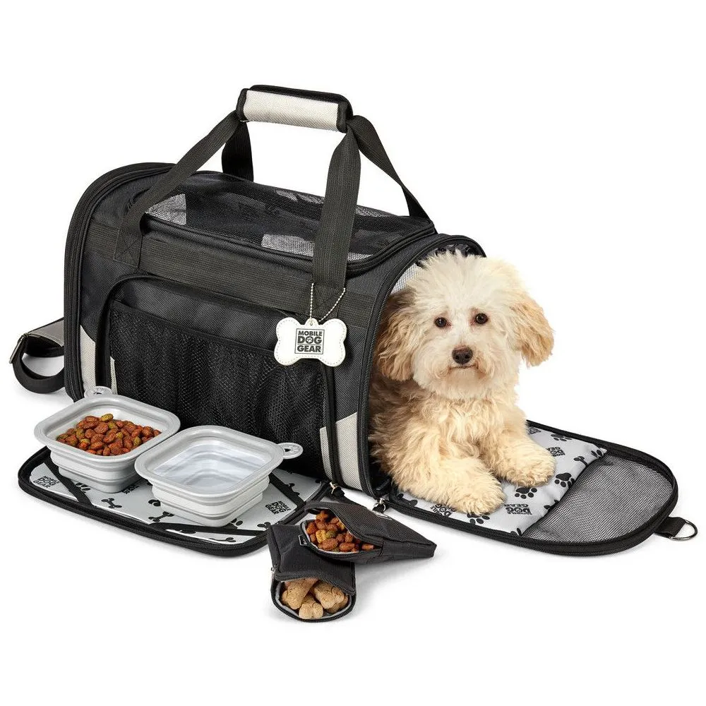 Mobile Dog Gear MDG100-1 Pet Carrier Plus 17"H Black