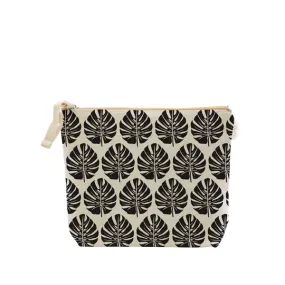 Monstera Cosmetic Bag, Large