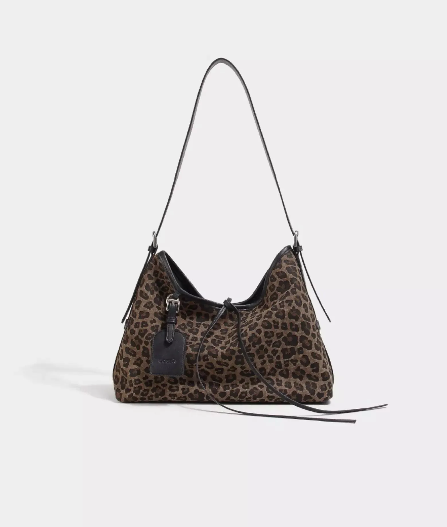 MS.POLKA leopard print hobo bag