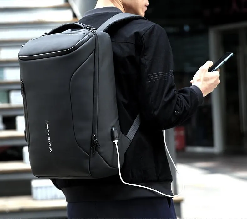 Multifunctional Anti-thief Fashion Backpack 15.6 inch Laptop USB Charging Travel Bag