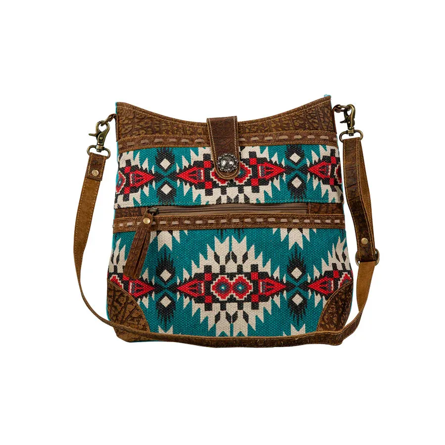 Myra Bag: "TRIBE OF THE SUN SHOULDER BAG"