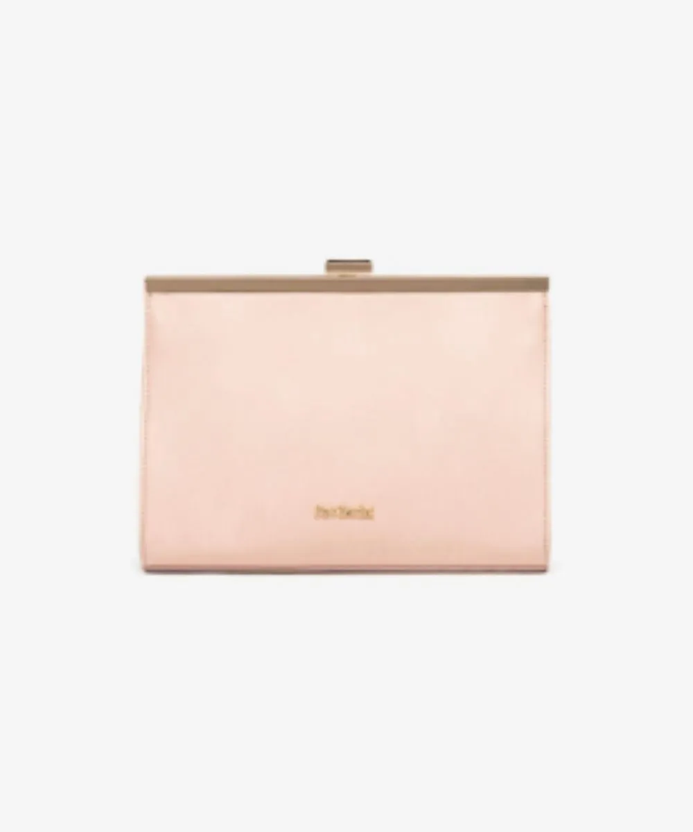 NERO GIARDINI LEATHER CLUTCH