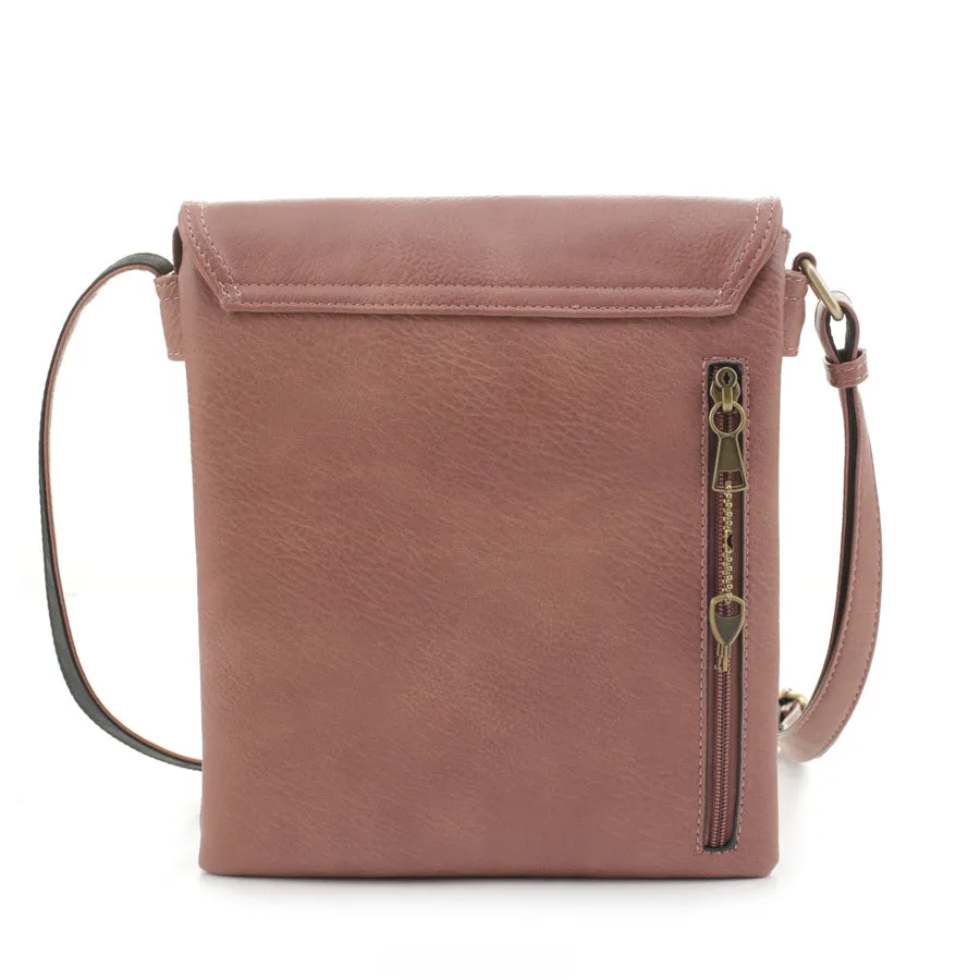 Nora concealed carry lock and key crossbody