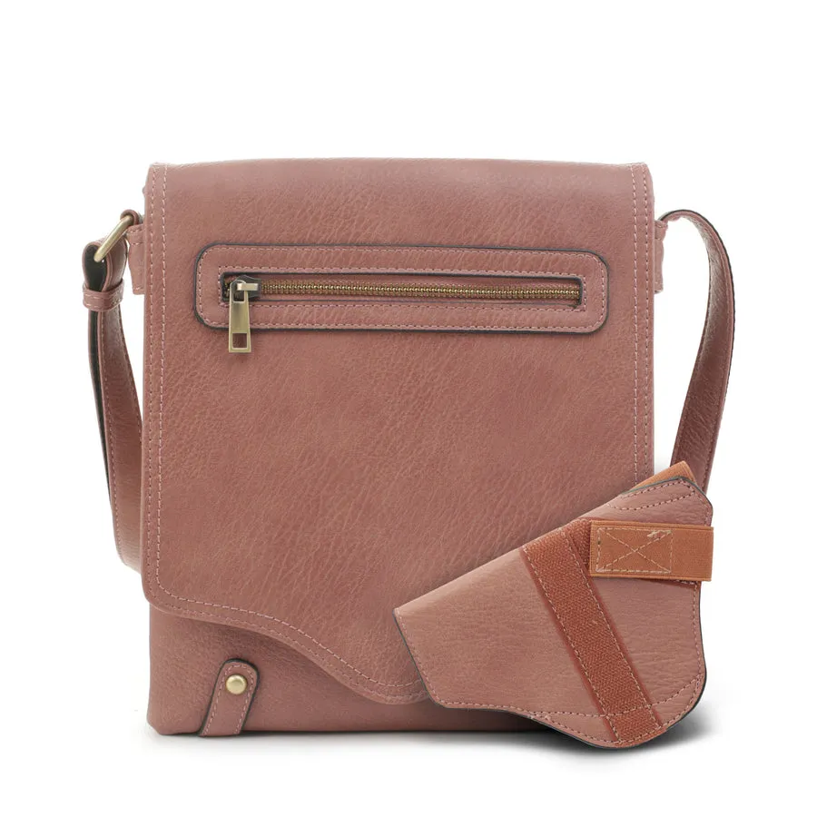 Nora concealed carry lock and key crossbody