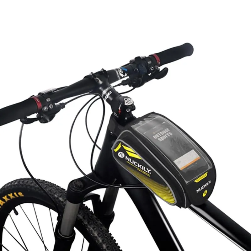 Nuckily MC-PL06 Yellow Bicycle Saddle Bag for Mobile Phone and Accessories