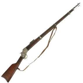 Original Argentine Remington Rolling Block Model 1879 E.N. Infantry Rifle in .43 Spanish with Sling