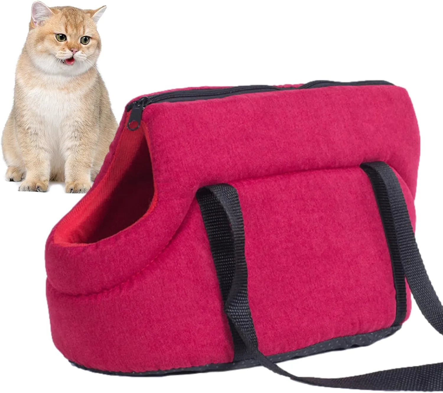 Oxford Cloth Pet Travel Carrier,Small Dog Bag Pet Carry Bag, Portable Handheld Dog Travel Bag,Pet Carrier Shoulder Bag,Waterproof Small Dog Tote Bag,Breathable Shoulder Bag for Small Dogs,Kitten Rabb