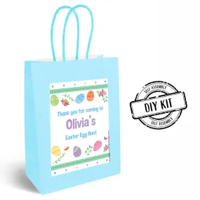 Personalised Happy Easter Paper Party Bags - Pack of 12