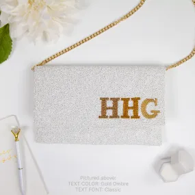 Personalized Monogram Clutch Bag for Brides (LHFC)