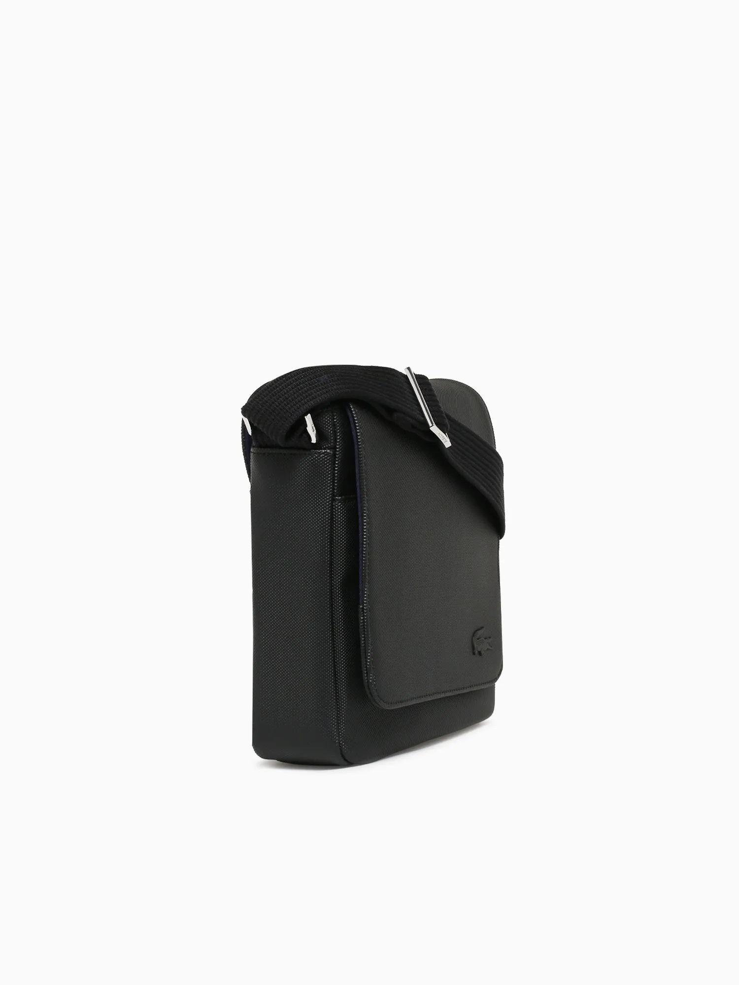 Pique Flap Shoulder Bag Noir