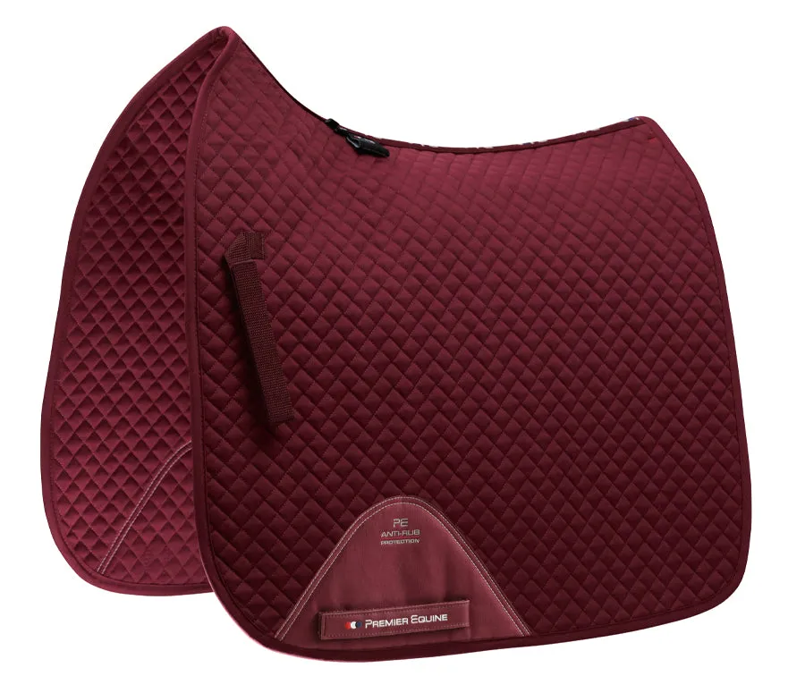 Premier Equine Cotton Saddle Pad - Dressage Square (available in full and pony size)