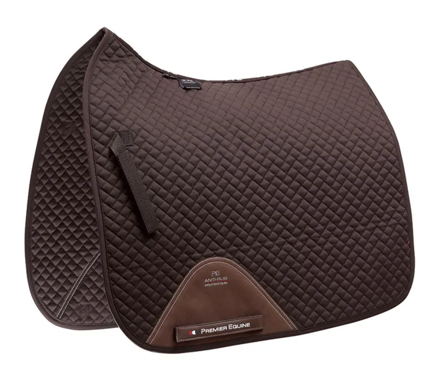 Premier Equine Cotton Saddle Pad - Dressage Square (available in full and pony size)