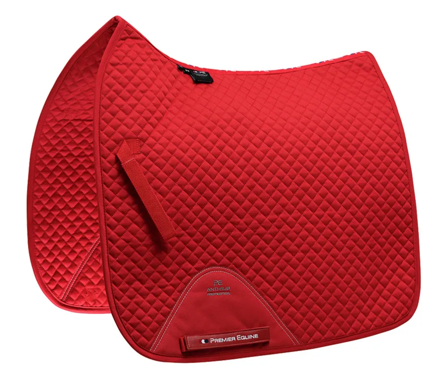 Premier Equine Cotton Saddle Pad - Dressage Square (available in full and pony size)